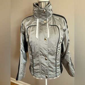 Spyder Women's Silver and Black Ski Jacket